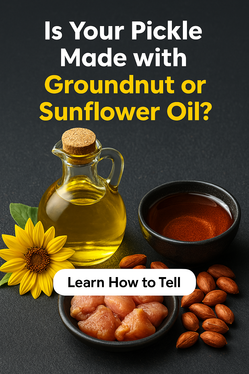 Know the oil in your pickle; Sunflower vs Groundnut